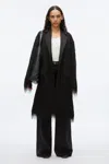 3.1 Phillip Lim Fringe Tuxedo Coat In Black