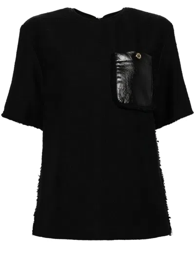 3.1 Phillip Lim Fringe Tweed T-shirt