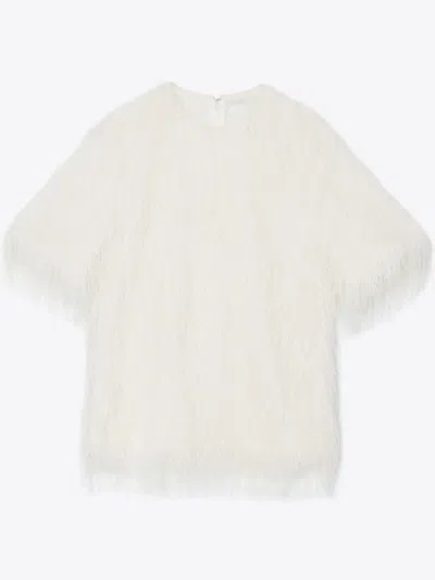 3.1 Phillip Lim Fringed Blouse In White