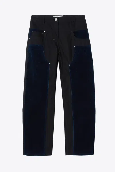 3.1 Phillip Lim Garment Dye French Terry Carpenter Pant In Black