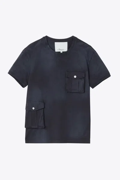 3.1 Phillip Lim Garment Dyed Pocket Tee In Black