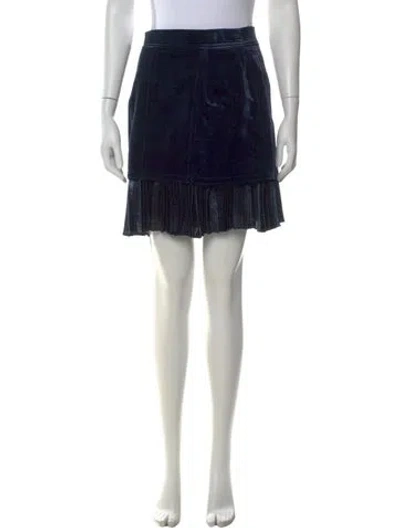 Pre-owned 3.1 Phillip Lim Glitter Accents Mini Skirt In Blue
