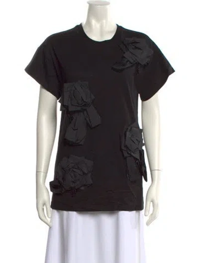 Pre-owned 3.1 Phillip Lim Graphic Print Crew Neck T-shirt In Black