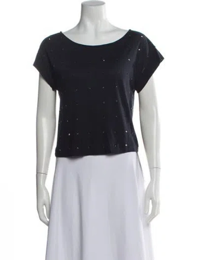 Pre-owned 3.1 Phillip Lim Graphic Print Scoop Neck T-shirt In Gray
