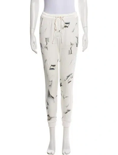Pre-owned 3.1 Phillip Lim Graphic Print Sweatpants In White