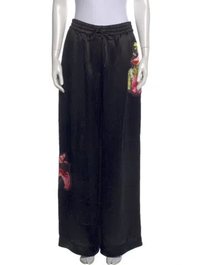 Pre-owned 3.1 Phillip Lim Graphic Print Wide Leg Pants W/ Tags In Blue