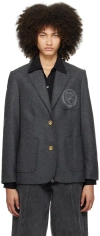 3.1 Phillip Lim Gray 'the Thirty One' Blazer In Ch023 Charcoal