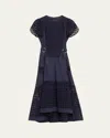 3.1 Phillip Lim Eyelet-embroidered Cotton-poplin Midi Dress In Navy