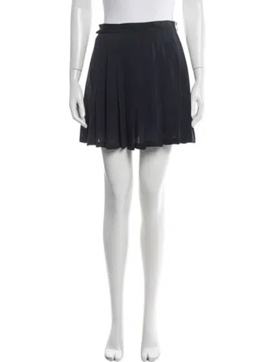 Pre-owned 3.1 Phillip Lim Grosgrain Trim Mini Skirt In Blue