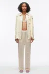 3.1 Phillip Lim Halo Embroidered Chiffon Pant In Black