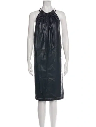 Pre-owned 3.1 Phillip Lim Halterneck Knee-length Dress In Blue