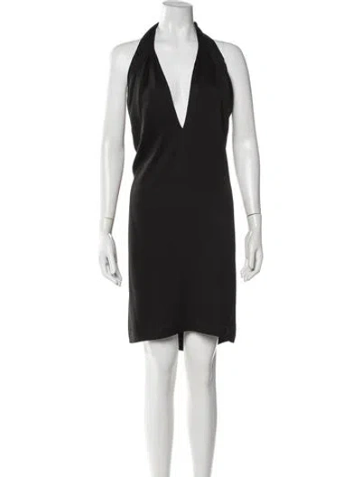 Pre-owned 3.1 Phillip Lim Halterneck Mini Dress In Black