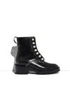 3.1 Phillip Lim Hayett - Lug Sole Zipper Boot With Pearls In Black