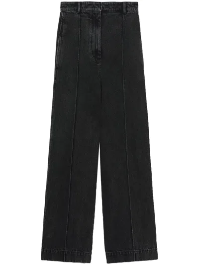 3.1 Phillip Lim High-rise Wide-leg Jeans In Washed Blk