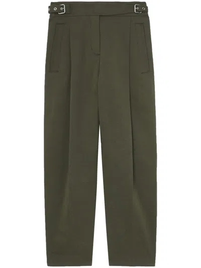 3.1 Phillip Lim High-waisted Belted Cropped Trousers In Green