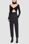 3.1 Phillip Lim High-waisted Tapered Trousers In Black