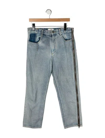 Pre-owned 3.1 Phillip Lim High-rise Straight Leg Jeans In Blue