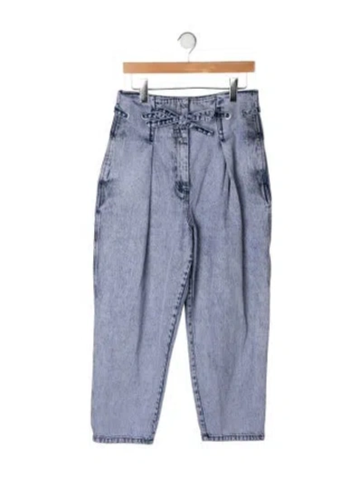 Pre-owned 3.1 Phillip Lim High-rise Straight Leg Jeans In Blue