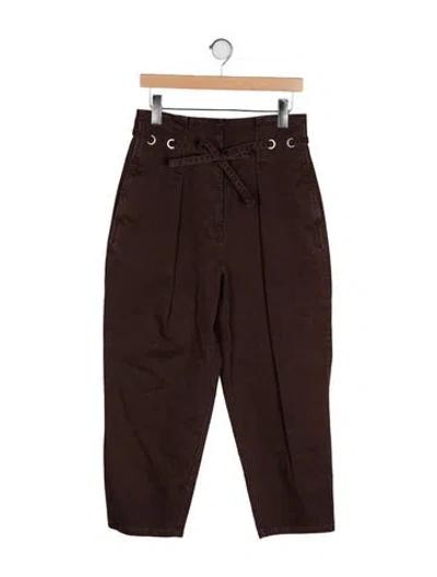 Pre-owned 3.1 Phillip Lim High-rise Straight Leg Jeans In Brown