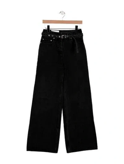 Pre-owned 3.1 Phillip Lim High-rise Wide Leg Jeans In Black