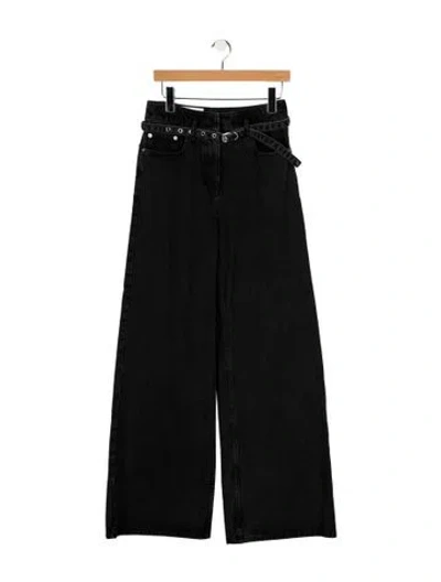 Pre-owned 3.1 Phillip Lim High-rise Wide Leg Jeans In Black