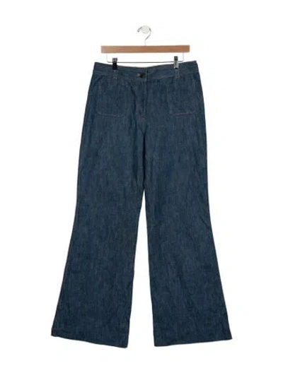Pre-owned 3.1 Phillip Lim High-rise Wide Leg Jeans In Blue