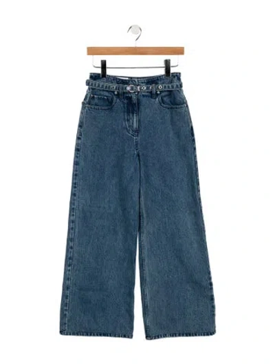 Pre-owned 3.1 Phillip Lim High-rise Wide Leg Jeans In Blue