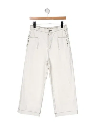 Pre-owned 3.1 Phillip Lim High-rise Wide Leg Jeans In Neutrals/yellow