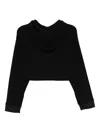 3.1 Phillip Lim Hooded Cropped Top In Black