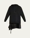 3.1 Phillip Lim Hoodie Combo Dress With Mini Slip Skirt
