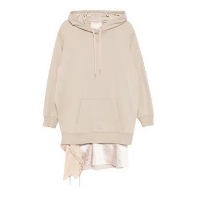 3.1 Phillip Lim Hoodie Combo Dress With Satin Skirt In Multi