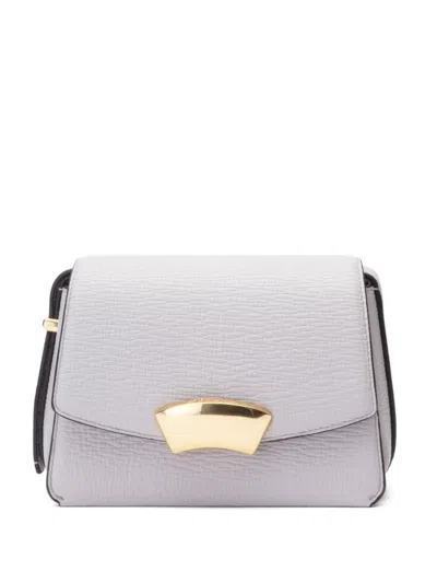 3.1 Phillip Lim Id Flap-front Leather Shoulder Bag In Gray