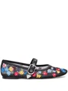 3.1 Phillip Lim Id Flowerworks Mesh Ballerina Shoes In Black