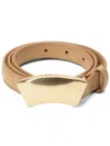 3.1 Phillip Lim Id Leather Belt In Neutrals