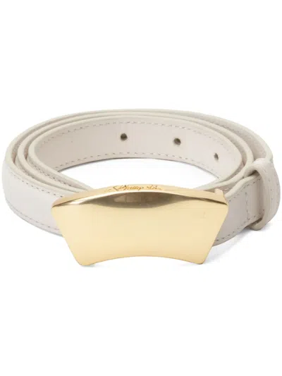 3.1 Phillip Lim Id Leather Belt In Black