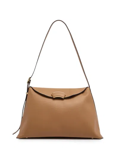 3.1 Phillip Lim Id Leather Shoulder Bag In Brown