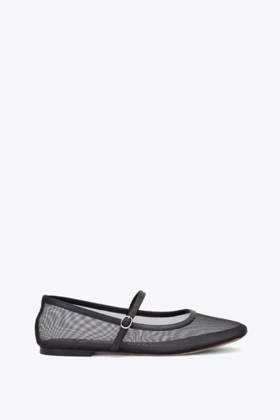 3.1 Phillip Lim Id Mesh Mary Jane Flat In Black