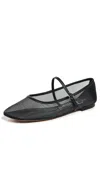 3.1 Phillip Lim Mesh Mary Jane Flat In Black