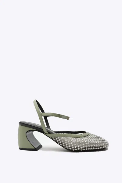 3.1 Phillip Lim Id Mesh Mary Jane Pump In Green