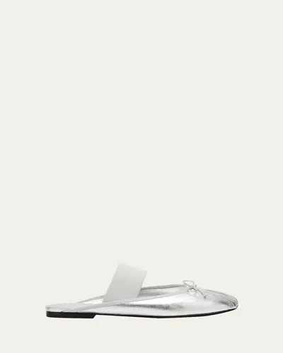 3.1 Phillip Lim Id Metallic Leather Ballerina Mules