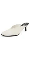 3.1 Phillip Lim 68mm Square-toe Mules In Ant. White