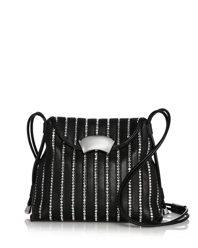 3.1 PHILLIP LIM ID PETITE SOFT SHOULDER BAG WITH CRYSTAL INLAY