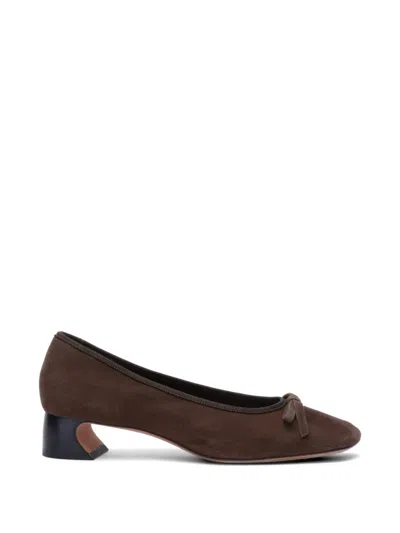 3.1 Phillip Lim Id Bow-detailed Suede Pumps In Brown