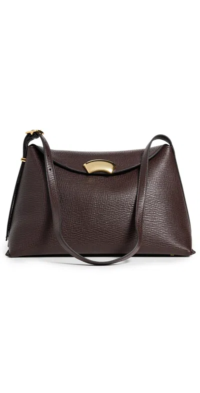 3.1 Phillip Lim Id Petite Soft Shoulder Bag In Dk Chocolate