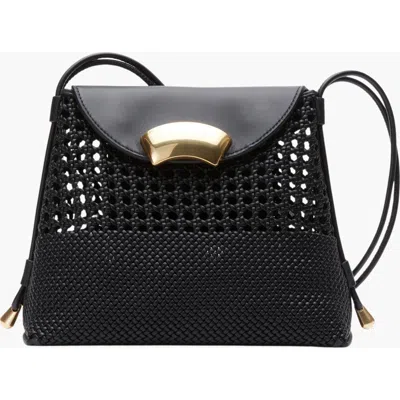 3.1 Phillip Lim Id Petit Soft Macrame Leather Shoulder Bag In Black