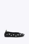 3.1 Phillip Lim Id Stretch Back Ballerina Flat With Studs In Washed Blk