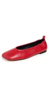 3.1 Phillip Lim Id Leather Ballerina Shoes In Lipstick Red