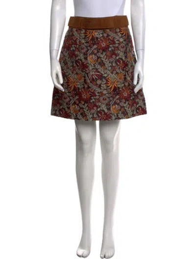 Pre-owned 3.1 Phillip Lim Jacquard Mini Skirt In Black