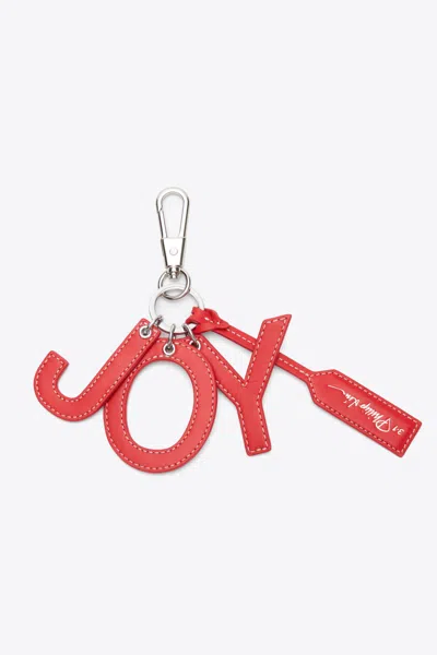 3.1 Phillip Lim Joy Key Fob In Lipstick Red