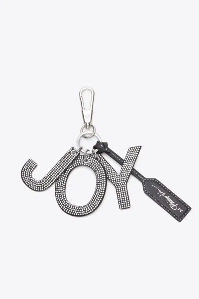 3.1 Phillip Lim Joy Key Fob With Crystals In Neutral